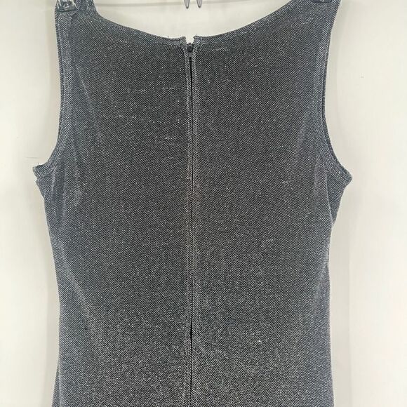 Tadashi Women's Surplice V-neck Ruched Metalic Maxi Dress Size Medium - Picture 6 of 9